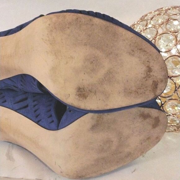 Ivanka Trump Colbalt Cage Heels - Picture 8 of 12